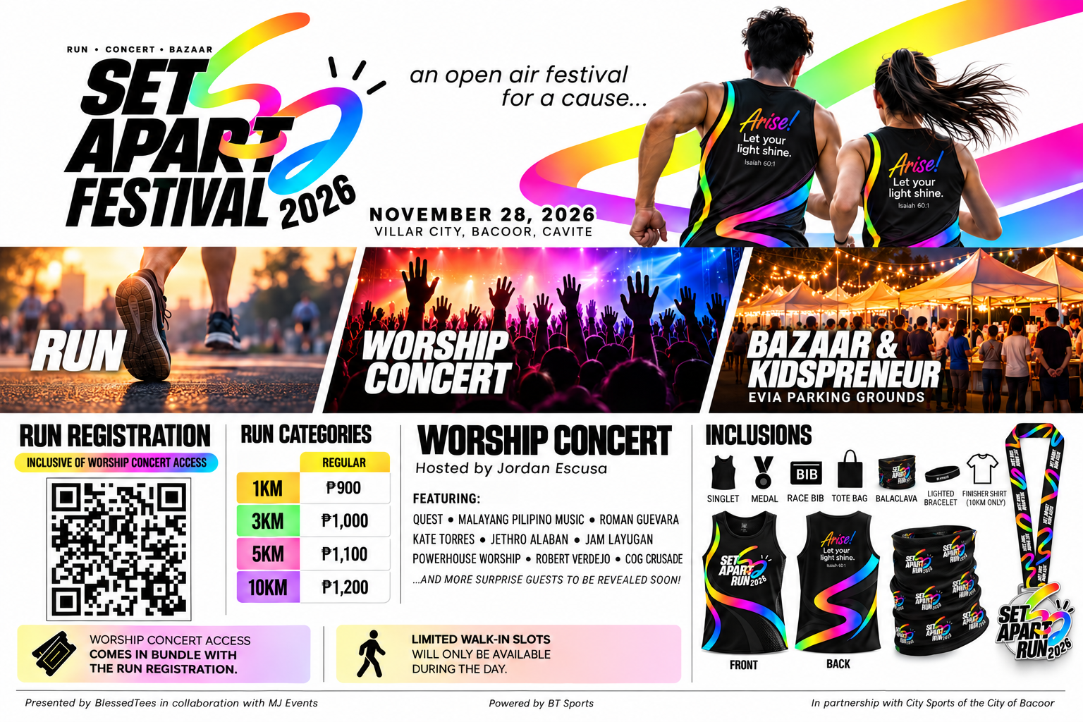 SET APART FESTIVAL SET APART movement Night Worship Run logo